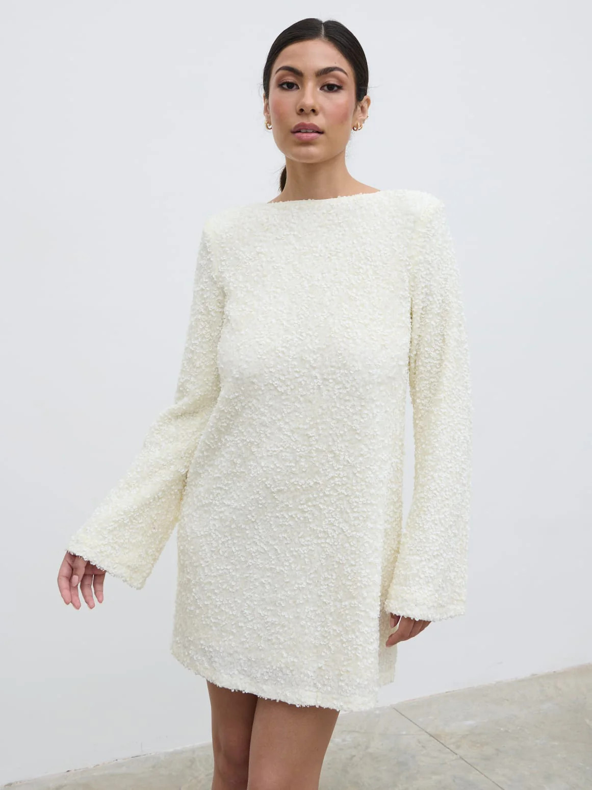 Bow Sequin Shift Dress | Pretty Lavish (UK)