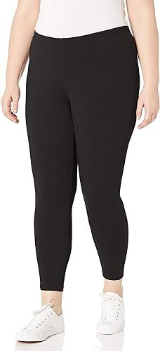 Just My Size Women's Plus-Size Stretch Jersey Full Length Leggings | Amazon (US)