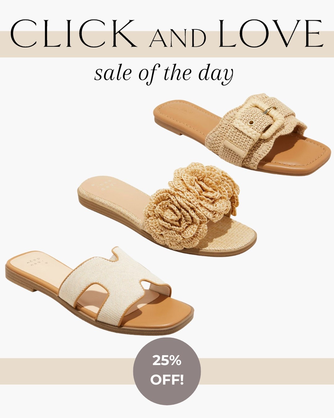 Sale of the day! These $25-$35 neutral sandals from Target are all 25% off right now! Save 25% on women’s shoes through Saturday!

women’s shoes, spring shoes, summer flats, spring fashion, outfit inspiration, affordable fashion, budget friendly shoes, summer shoe options, work wear, rattan flats, raffia sandals, floral sandal, mesh flats, neutral shoes, beige shoes, closet staple, curated wardrobe, capsule wardrobe, closet finds, target finds, target new arrivals, women’s target finds

#LTKSaleAlert #LTKShoeCrush #LTKFindsUnder50