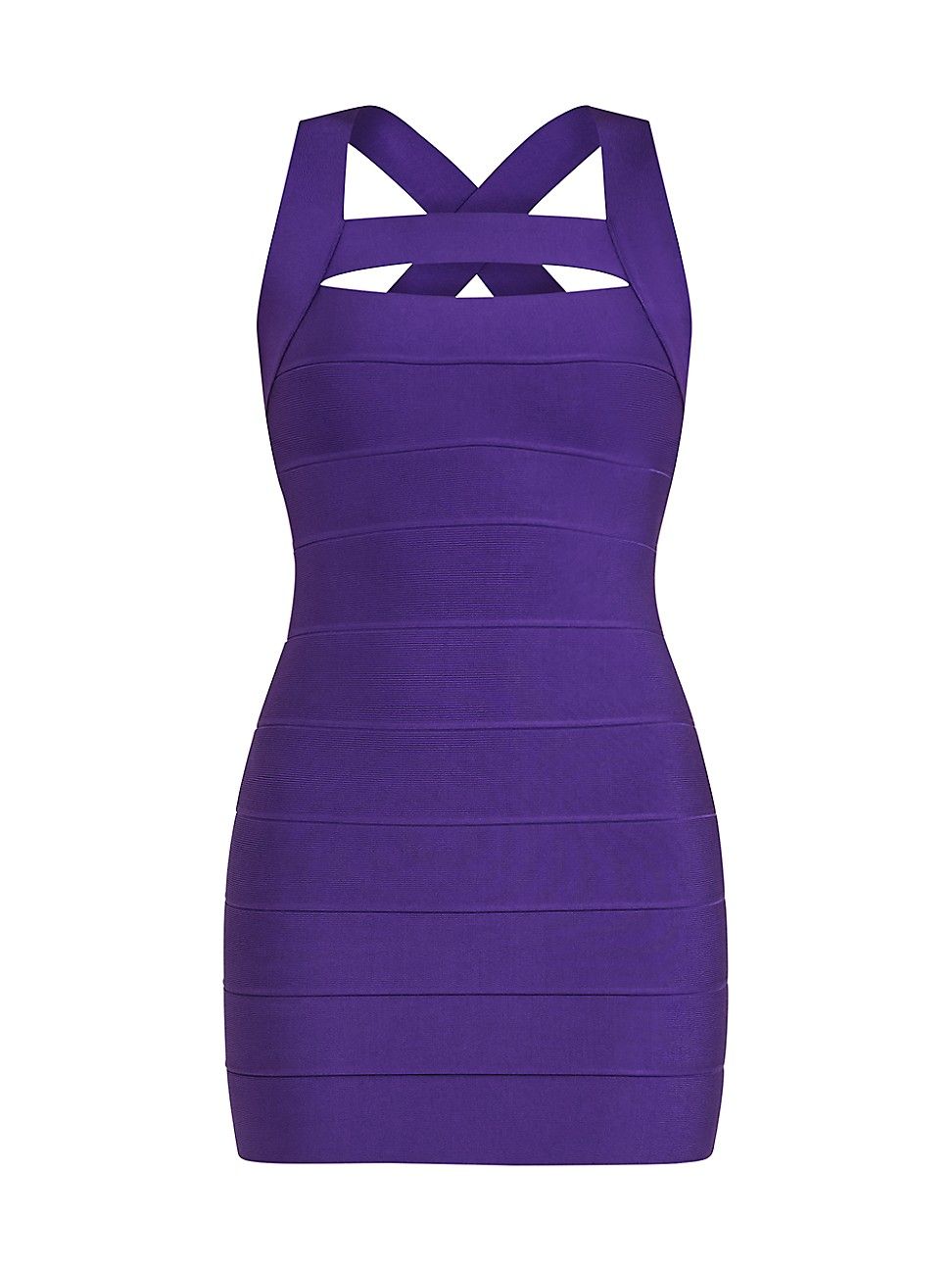 Women's Strappy Bodycon Mini-Dress - Violet - Size Medium | Saks Fifth Avenue