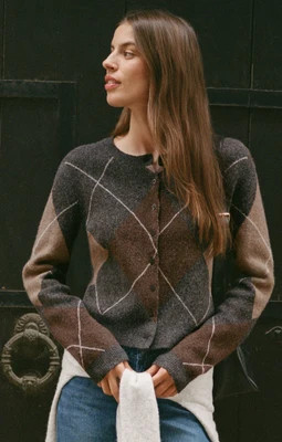 Medina Argyle Cardigan Charcoal Heather / X Large | Z Supply