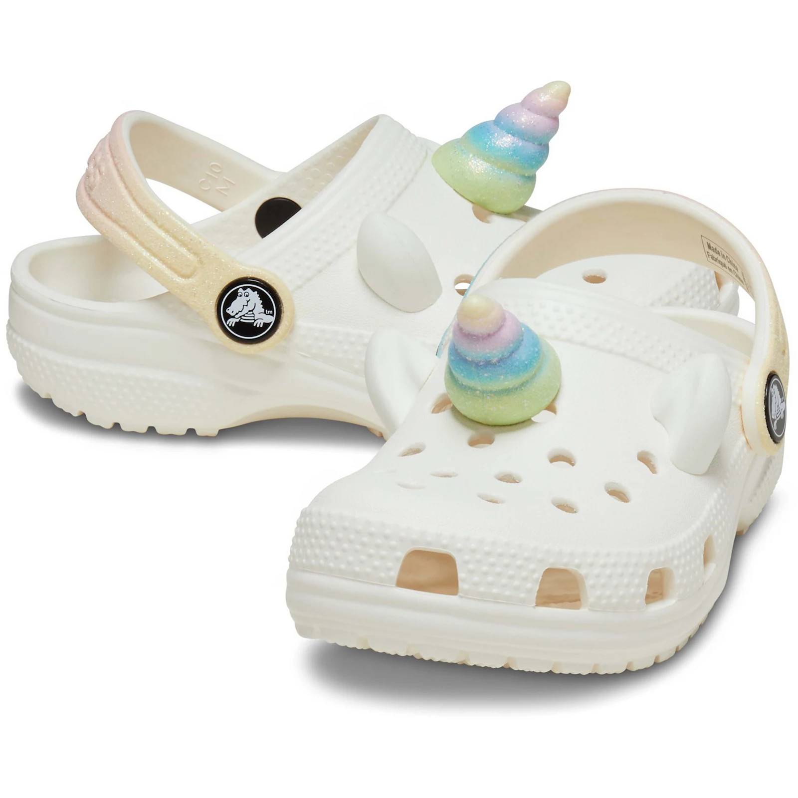 Crocs Classic I Am Rainbow Unicorn Toddler Clogs, Toddler Girl's, Size: 7 T, Chalk | Kohl's