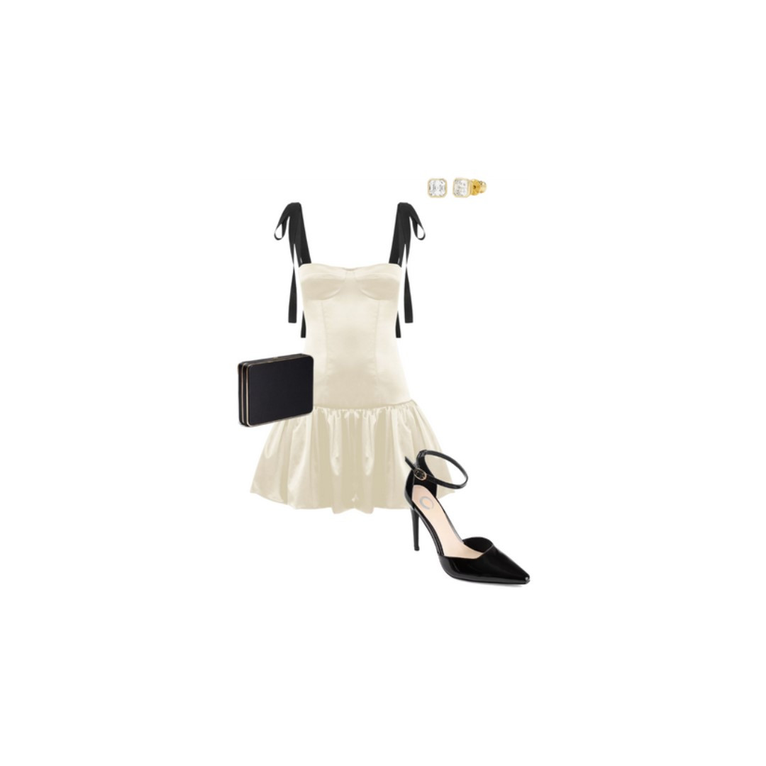 Black & white holiday party look

#blackandwhite #bows #holiday #ootd #datenight 

#LTKHoliday #LTKParties