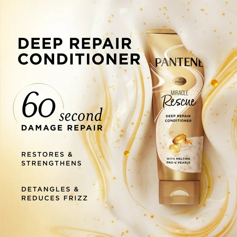 Pantene Pro-V Conditioner Miracle Rescue Deep Repair, 8.0 fl oz. for All Hair Types | Walmart (US)