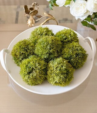 x Mrs. Southern Social Round Basket Platter with Handles | Dillards