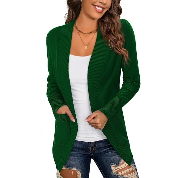 a.Jesdani Women's Cardigan Classic Casual Lightweight Knit Cardigan Sweaters S-XXL - Walmart.com | Walmart (US)