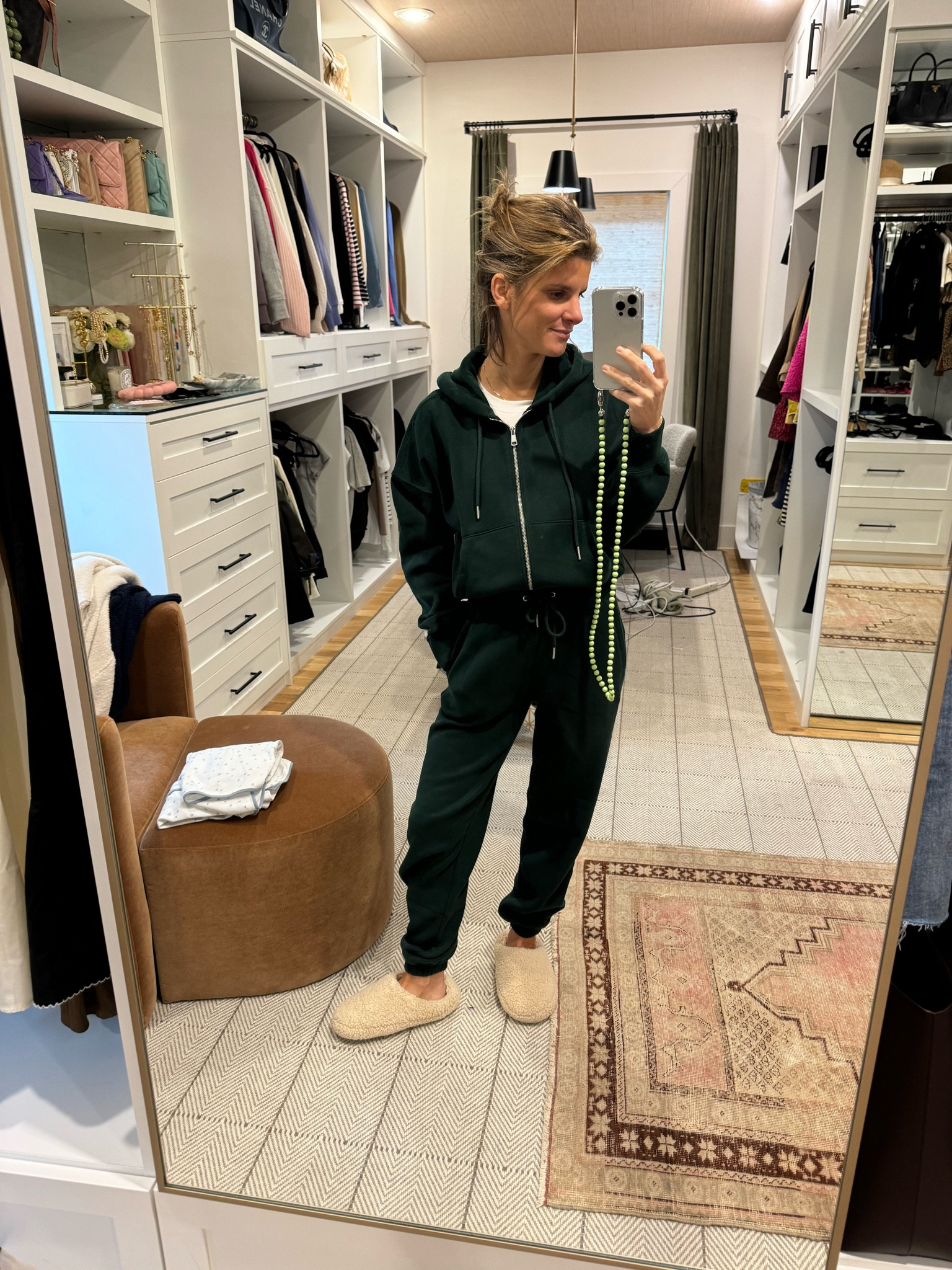 Wearing XS in everything! Slippers are old Madewell 