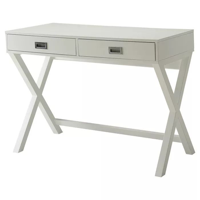 Designs2Go Carly Desk - Gray - Black - Convenience Concepts | Target
