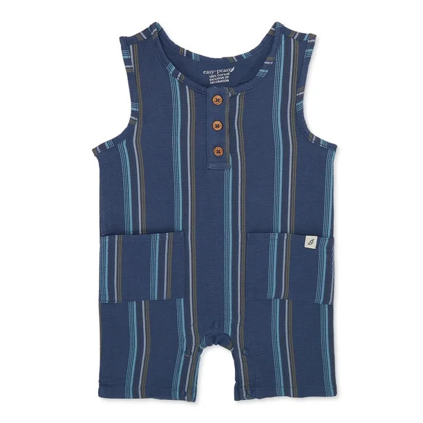easy-peasy Baby Boys Tank Romper, Sizes 0-24 Months | Walmart (US)