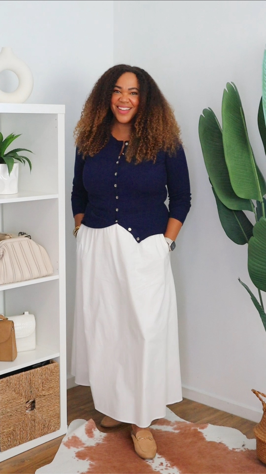 Clean and simple white maxi skirt! It took me awhile to find this one - and it has pockets 😮 I got it in a large! 

#LTKOver40 #LTKFindsUnder50 #LTKMidsize