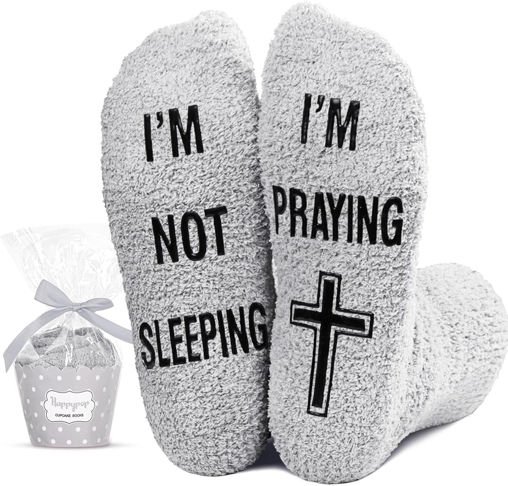 HAPPYPOP Christian Gifts Ideas - Jesus Faith Serenity Prayer Socks Easter, Religious | Amazon (US)