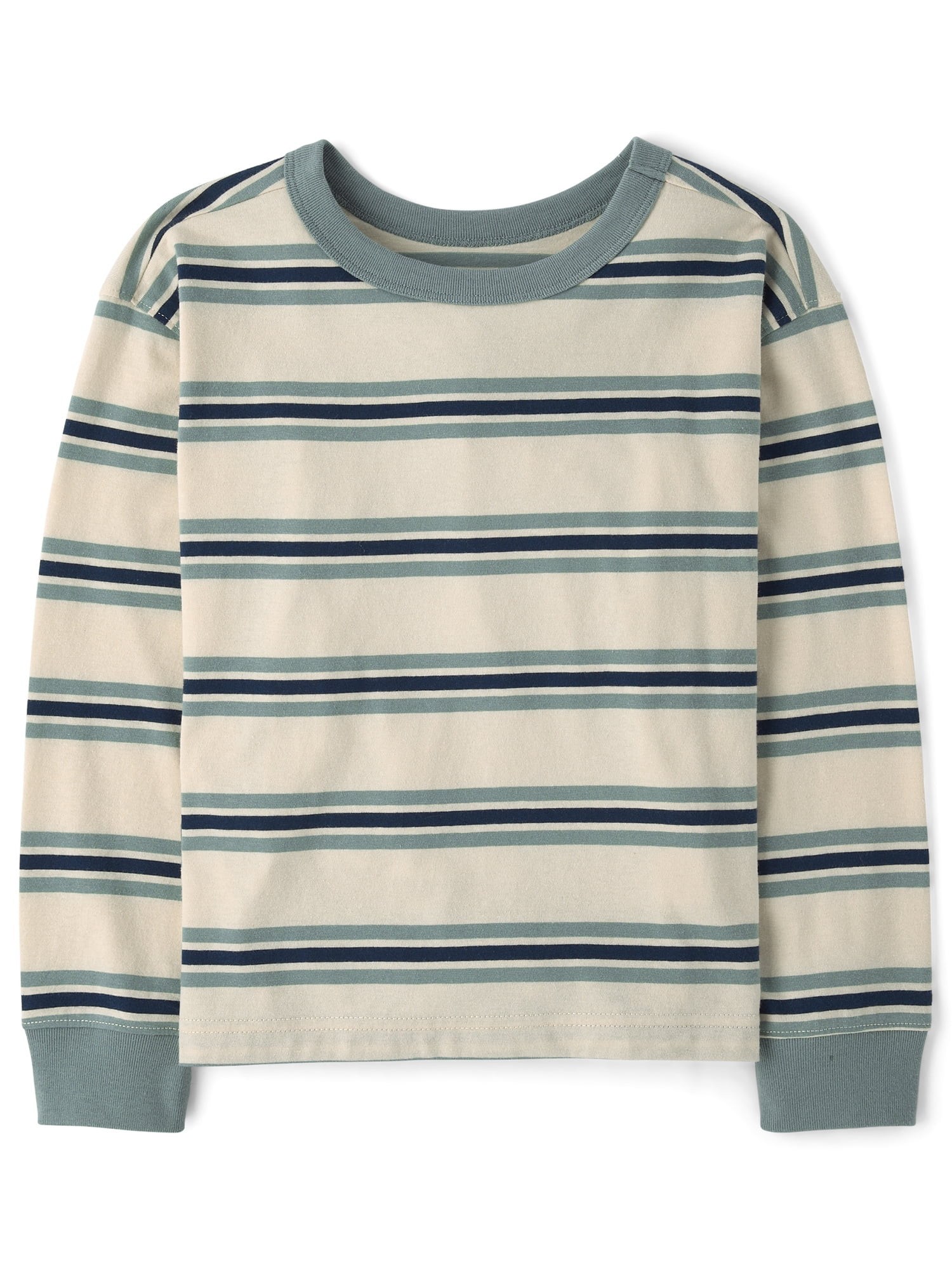 The Children's Place Boys Long Sleeve Striped Top, Sizes XS-XXL | Walmart (US)