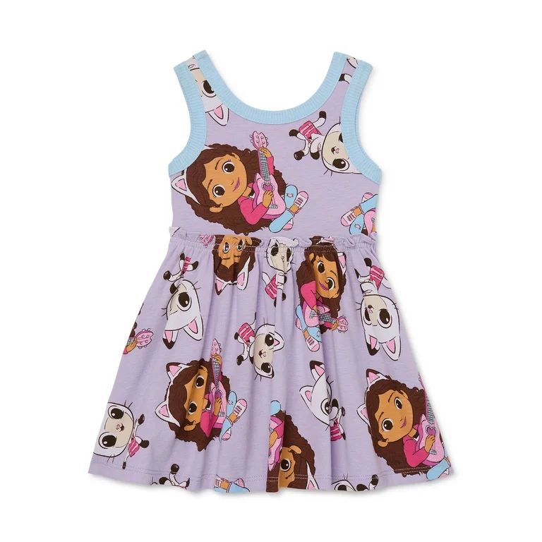 Gabby's Dollhouse Toddler Girls Tank Dress, Sizes 12M-5T | Walmart (US)
