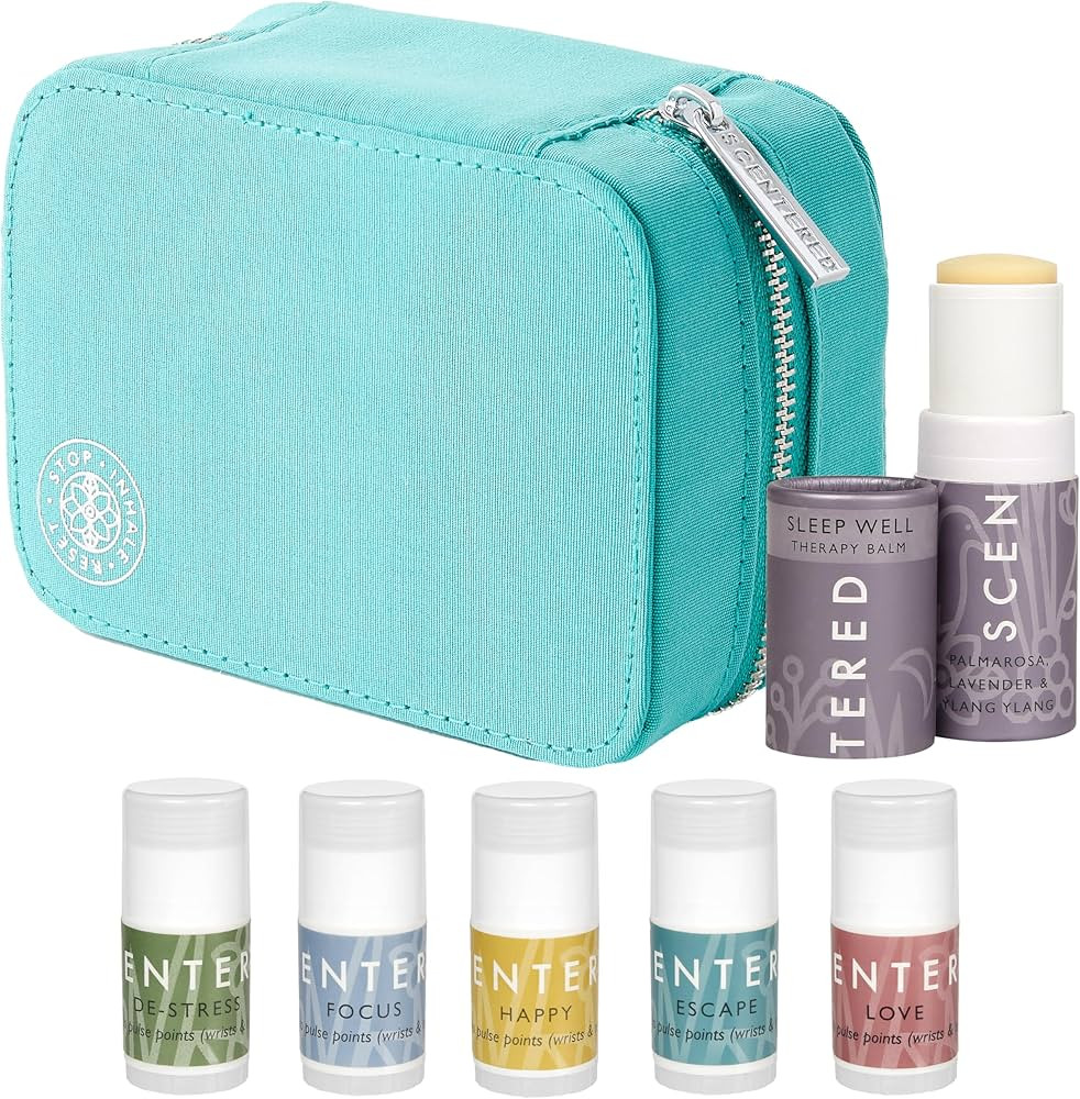 Scentered Aromatherapy Gift Set, Roll On Essential Oil Balms for Sleep, Stress-Relief, Focus, Moo... | Amazon (US)
