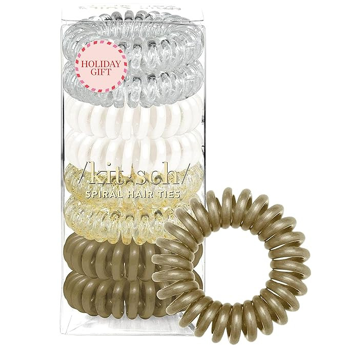 Kitsch Spiral Hair Ties for Women - Creaseless and Dent-free Coil Hair Ties | No Damage, Phone Co... | Amazon (US)