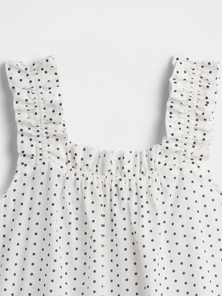 Ruffle Poplin PJ Top | Gap Factory