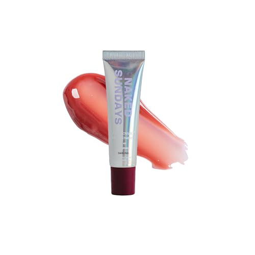 Naked Sundays SPF 50 Tinted Lip Treatment with Sun Protection — Hydrating Lip Balm with Peptides, Polyglutamic Acid & High-Gloss Finish, Broad Spectrum UVA/UVB, Vegan, Non-Sticky - 15ml (Darling) | Amazon (US)