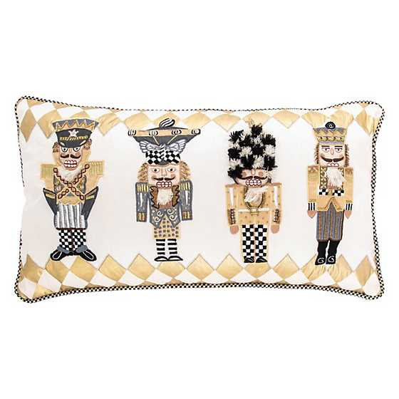 Glam Up Nutcracker Lumbar Pillow | MacKenzie-Childs