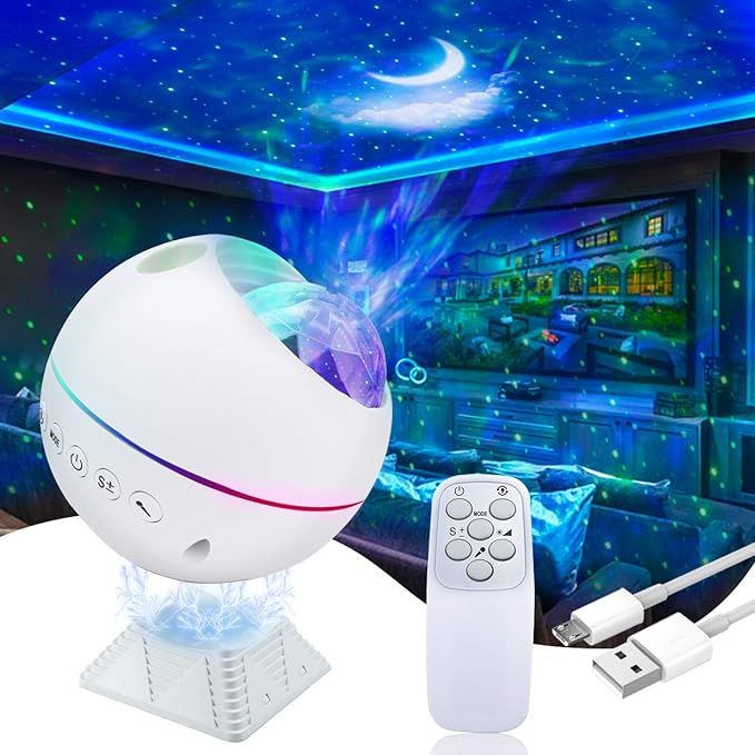 Galaxy Projector, AKEPO 3 in 1 Star Night Light Projector for Bedroom Kids Adults Party with 43 M... | Amazon (US)