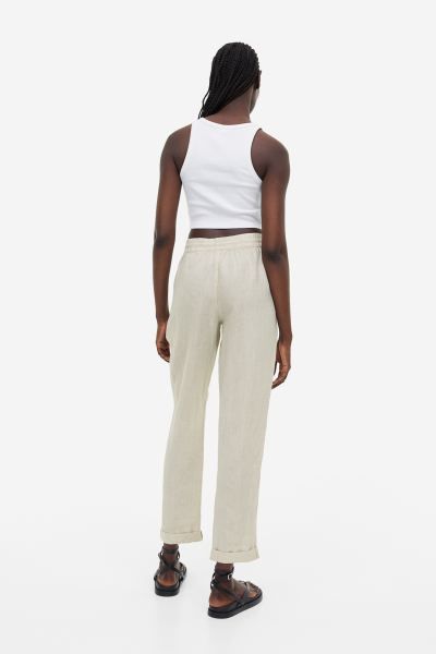 Linen joggers | H&M (UK, MY, IN, SG, PH, TW, HK)