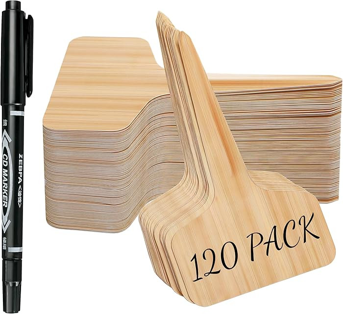 Plant Labels Tags Markers 120pcs Plastic Garden Tags & Stakes with Permanet Marking Pen for Plant... | Amazon (US)