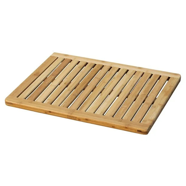 Oceanstar Contemporary Off-White Bamboo Bath Rug, 1.5' x 2' - Walmart.com | Walmart (US)