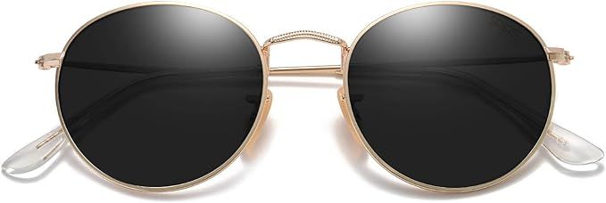 SOJOS Small Round Polarized Sunglasses for Women Men Classic Vintage Retro Frame UV Protection SJ... | Amazon (US)