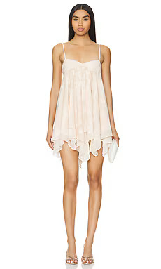 Lovers and Friends Noa Mini Dress in Sand Beige Floral from Revolve.com | Revolve Clothing (Global)