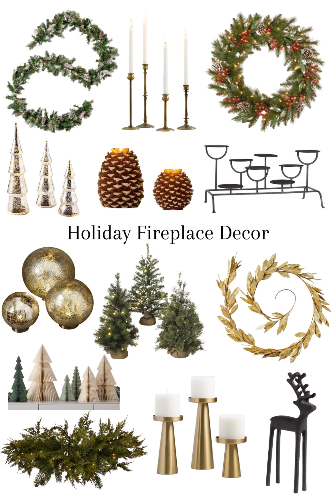 Holiday Fireplace Decor

#LTKSeasonal #LTKhome #LTKHoliday