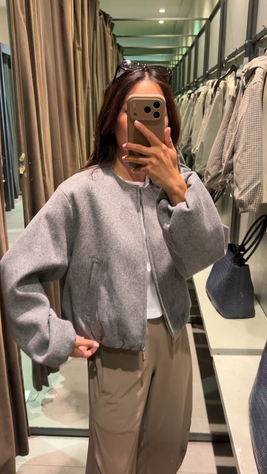 Size info below! Code WELCOME45 for the pants.
• Zara soft bomber jacket XS, petite friendly length 
• Ruti pants 2 Petite in "walnut" sized up. Stretchy waist. I do own 0P in another color and it fits, but I prefer the more relaxed fit of the 2P. 
• lululemon cotton cropped tee XXS. Soft but has some boxy structure 
• reformation sandals 5.5. I also like the Tkees linked in a size up (6). 
• Madewell tote 

Petite friendly jacket, easy mom outfit, fall transitional outfit

#LTKPetite #LTKmomlife #LTKSeasonal