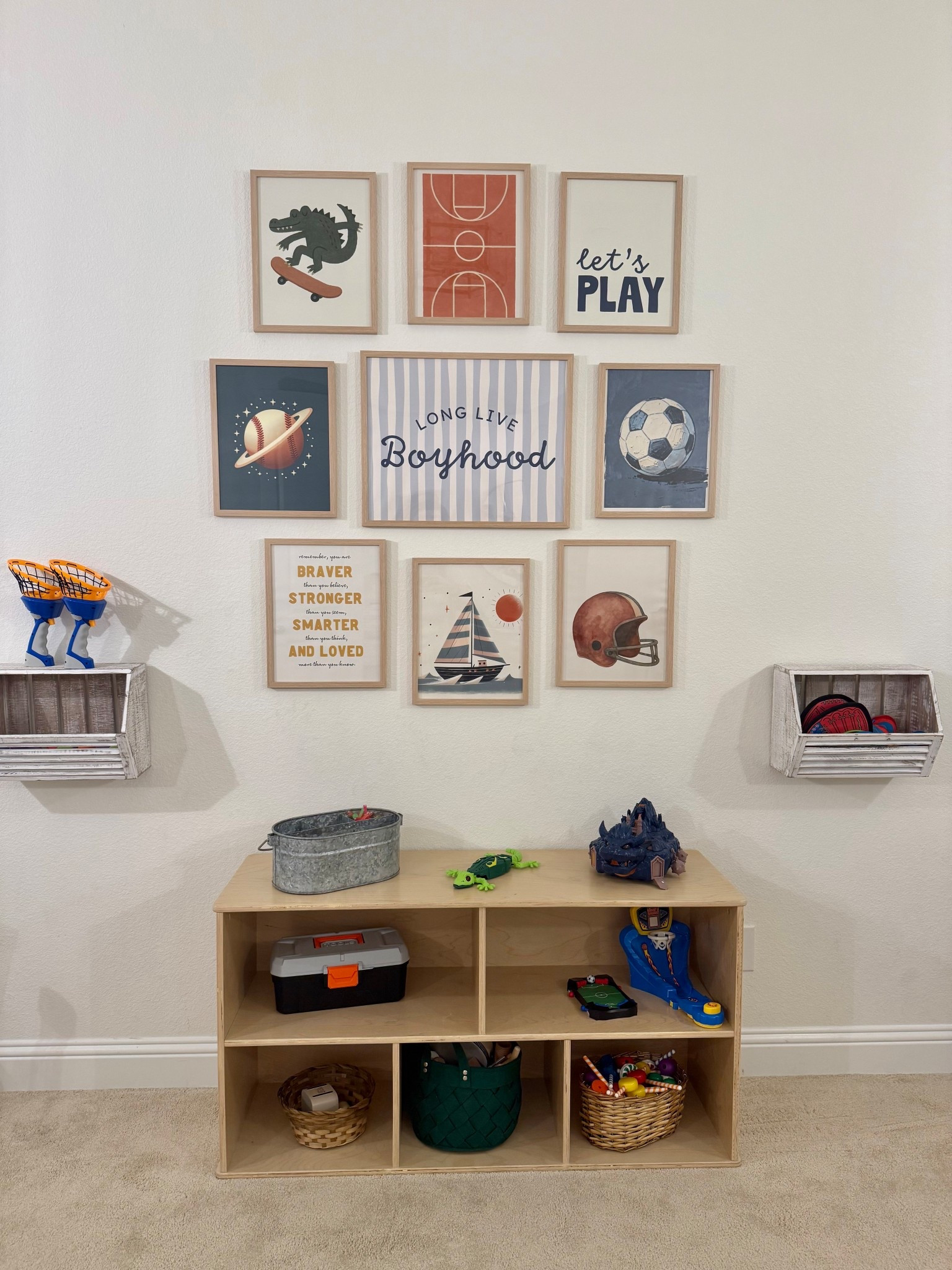 boys playroom wall collage ⚽️🏀🏈 found the cutest boy-themed digital prints from etsy (comes in a bundle with 900+ kids prints to choose from for $24!) and the frames are from amazon! 🙌🏼

#kidsplayroom #playroomdecor #boysplayroom #playroomideas #kidsdecor #kidsprints #kidswallart #kidsbedroomdecor #boysbedroomdecor #kidsbedroomideas #playroomart 

#LTKKids #LTKHome #LTKmomlife