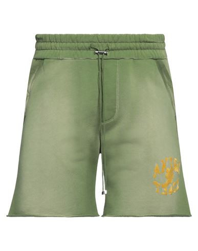 Amiri Man Shorts & Bermuda Shorts Military green Size XS Cotton | YOOX (US)