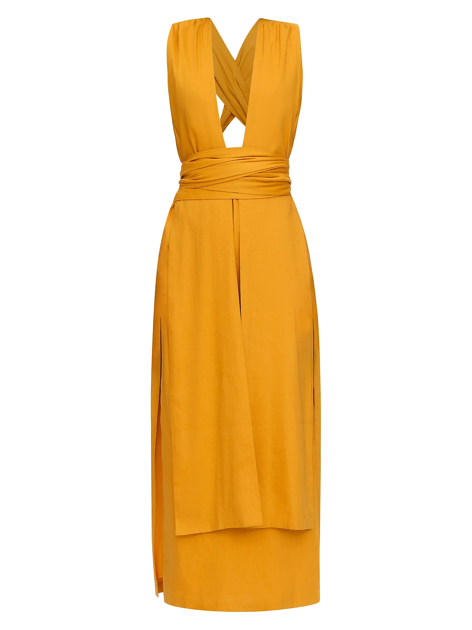 Zado Linen-Blend Sleeveless Midi-Dress | Saks Fifth Avenue