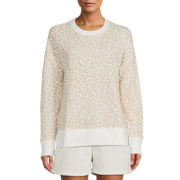 Time and Tru Women's Crewneck Sweatshirt - Walmart.com | Walmart (US)