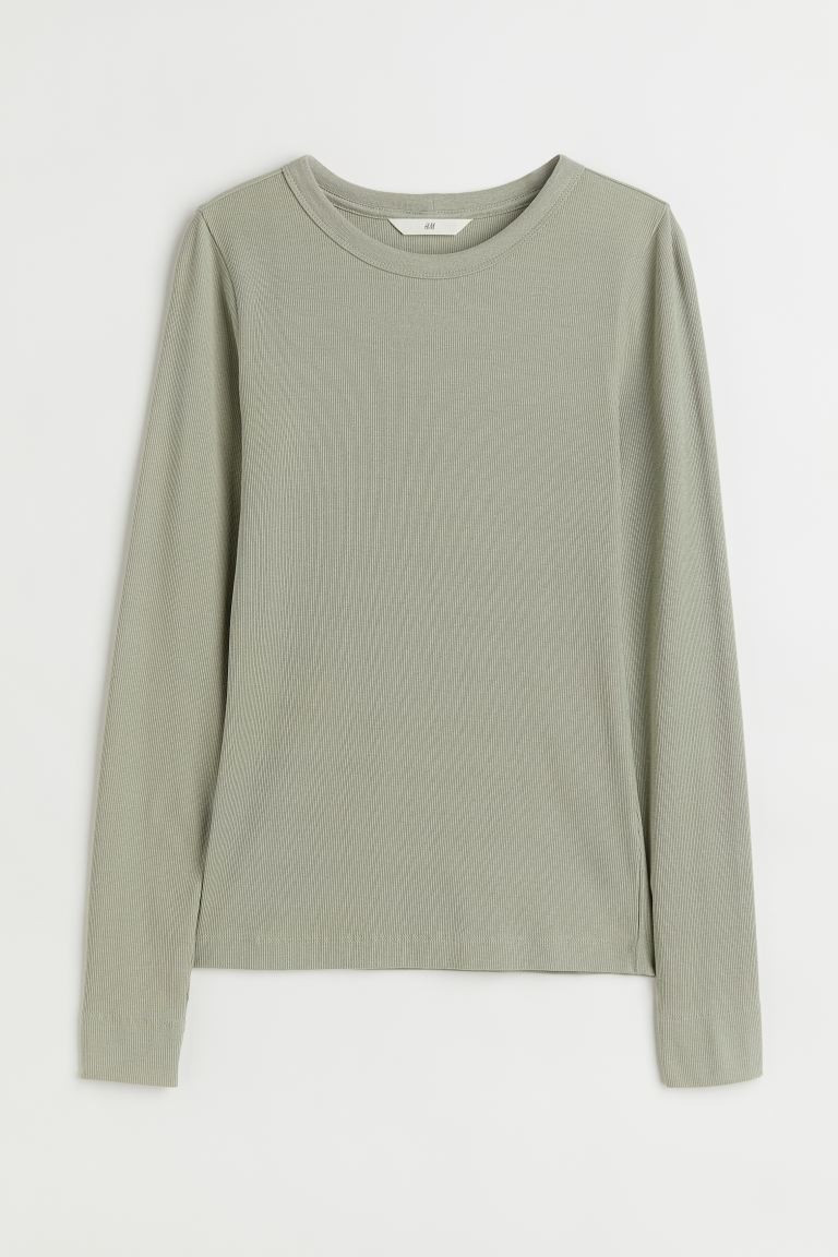 Ribbed Modal-blend Top | H&M (US + CA)