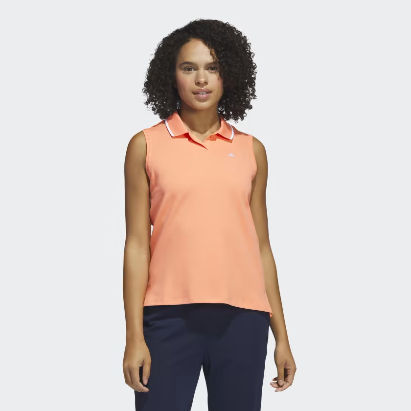 Go-To Piqué Sleeveless Golf Polo Shirt | adidas (US)