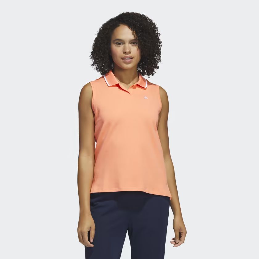 Go-To Piqué Sleeveless Golf Polo Shirt | adidas (US)