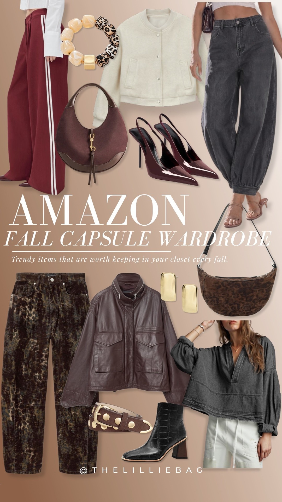 The fall capsule I’d build straight from Amazon 🍂🤎 Burgundy, chocolate brown, leopard + the BEST layering pieces — trendy now, but easy enough to keep pulling out every fall. That suede bag though 👀

Amazon fall fashion, fall capsule wardrobe, women’s fall outfits, burgundy outfit

#LTKootd #LTKSeasonal