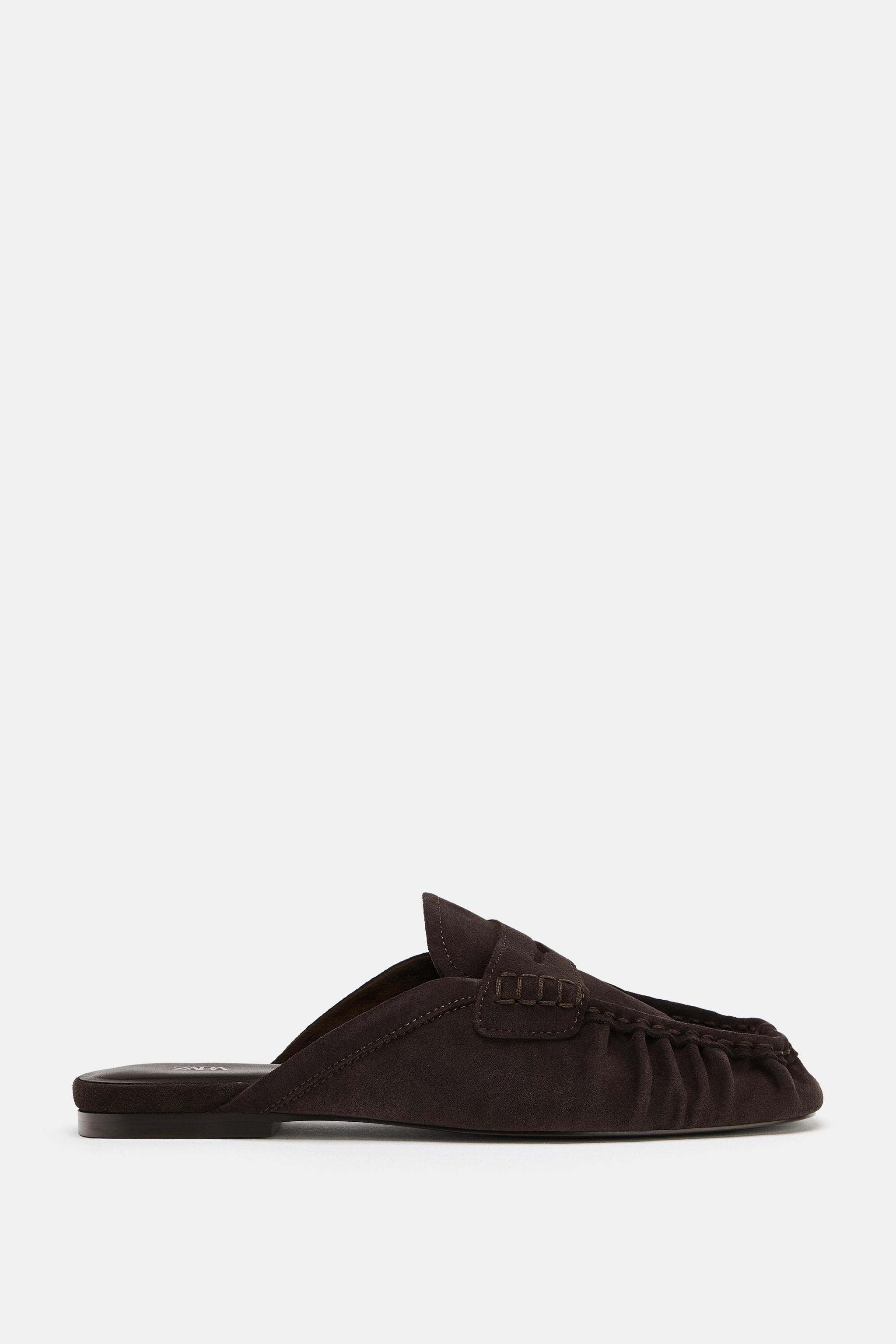 LEATHER MULE LOAFERS | Zara US
