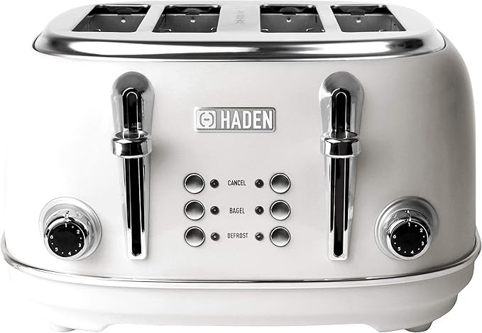 Haden HERITAGE 4-Slice, Wide Slot Retro Toaster with Browning Control, Cancel, and Defrost Settin... | Amazon (US)