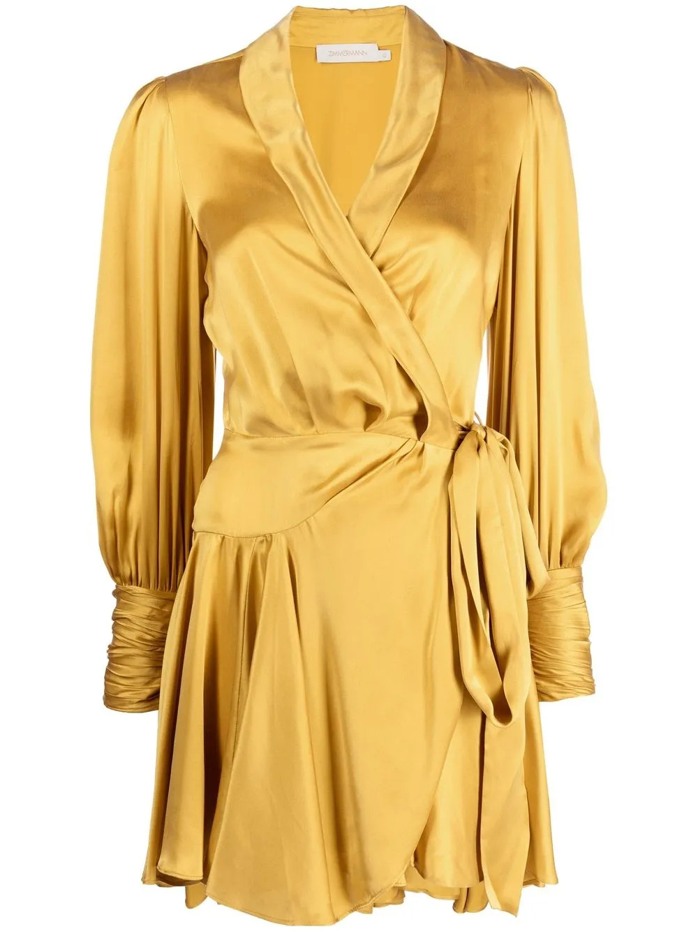 ZIMMERMANN satin-finish side-tie Fastening Dress - Farfetch | Farfetch Global