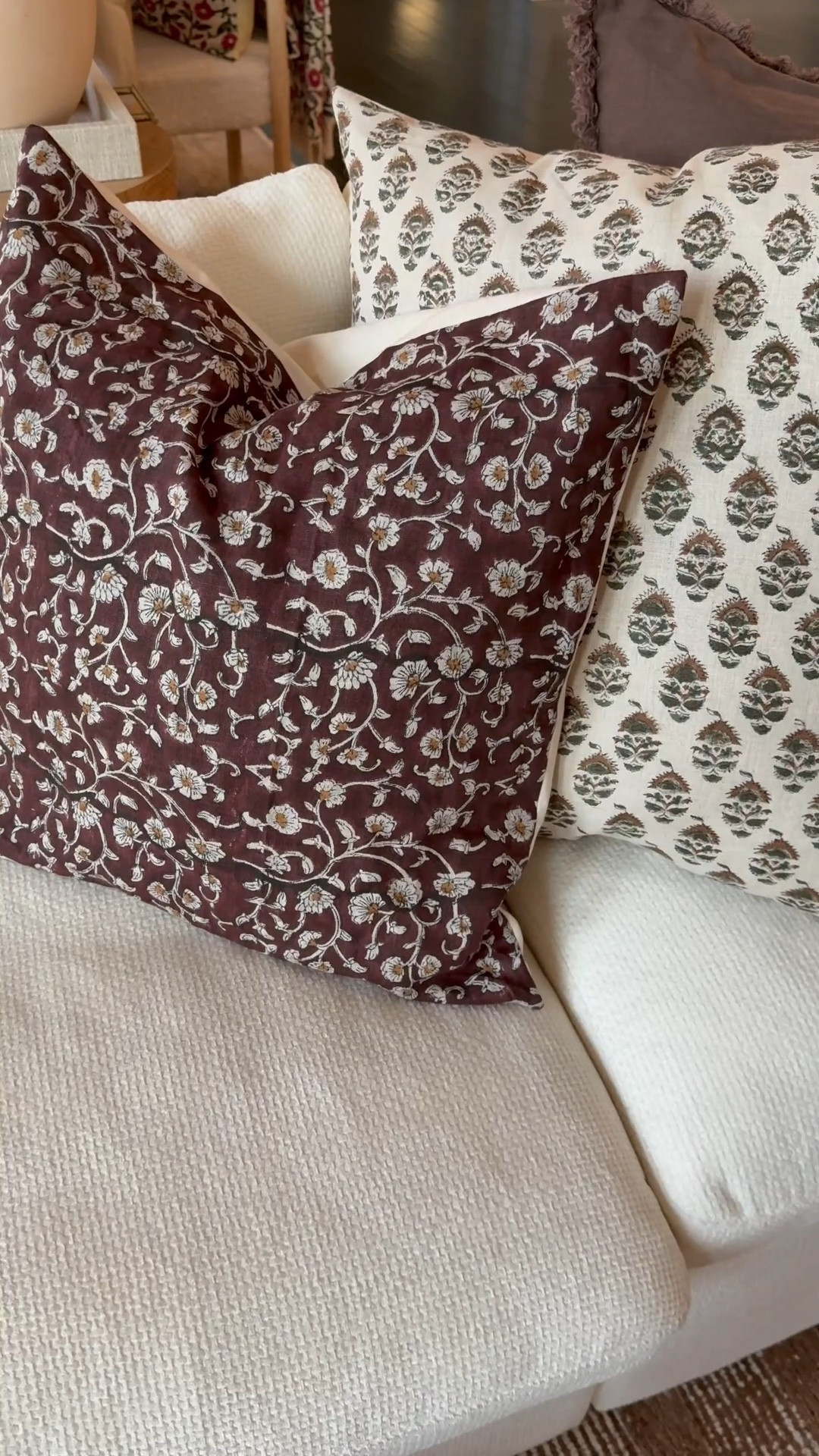 Shop my block print hand painted vintage pillow covers versatile for all seasons from maple village lane

#LTKFindsUnder50 #LTKStyleTip #LTKHome