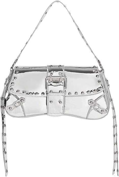 MakeMeChic Women's Shoulder Bags Y2K PU Leather Clutch Small Purse Hobo Bags | Amazon (US)