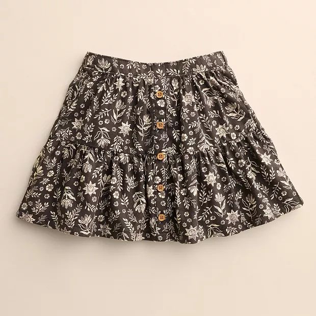 Girls 4-12 Little Co. by Lauren Conrad Button-Front Tiered Skirt | Kohl's