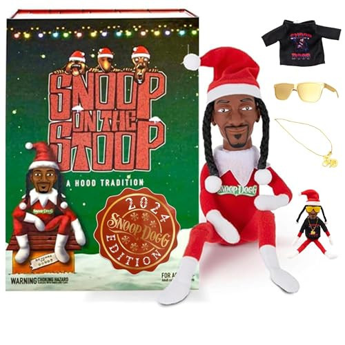 Snoop on the Stoop,Snoop Elf on a Shelf, Elf Doll,2024 Christmas Gift Toy 12" Figurine Elf, Plush Toys,+Big Size Gift Box(Special2024Edition) | Amazon (US)