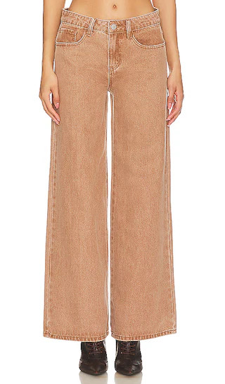 Kiara Baggy Pant in Brown | Revolve Clothing (Global)