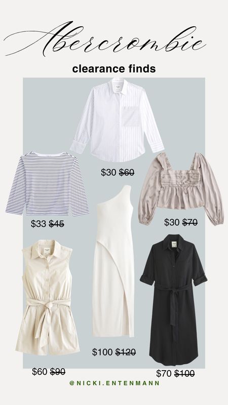 Rounded up some great Abercrombie clearance finds for us! So many of these pieces make great summer staples! 

Abercrombie clearance, Abercrombie on sale, summer style, summer fashion, trending styles

#LTKsalealert #LTKstyletip #LTKSeasonal