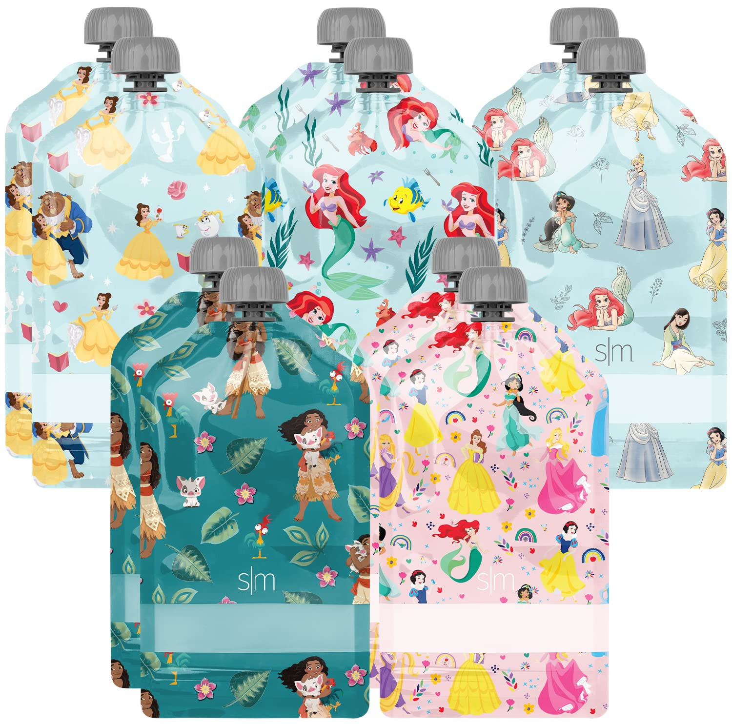 Simple Modern Disney Reusable Baby Food Pouches for Toddlers | BPA Free Plastic, Food Safe, Freez... | Amazon (US)