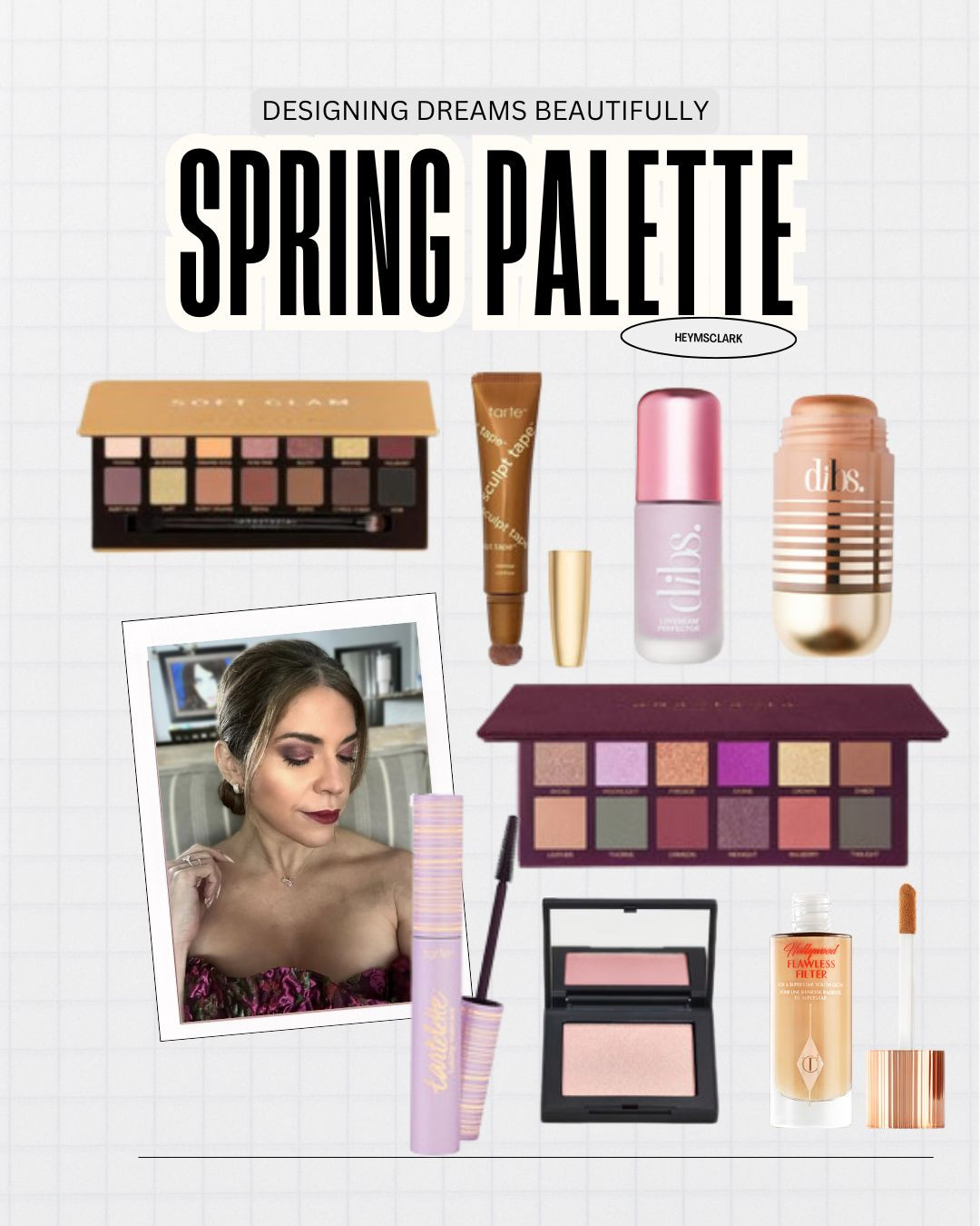 Spring is calling and she wants you GLOWING ✨
There’s something about a moody berry lip paired with a soft, sculpted eye that just feels effortlessly elegant this season. 🌸 This Spring Palette edit is everything — we’re talking velvety mauve shadows, a blinding highlight, and skin that looks like it was kissed by the sun itself. ☀️
The way the plum tones melt into warm bronze on the lid? Chef’s kiss. And that deep wine lip anchoring the whole look? Sophisticated. Timeless. Unforgettable. 💋

Shop my entire Spring Palette linked in bio! 🛍️

#SpringMakeup #SpringPalette #MakeupLook #ElegantMakeup #BeautyInfluencer #GlowUp #LuxuryBeauty #MakeupOfTheDay #DesigningDreamsBeautifully #GRWM #SpringGlow #BeautyEdit #SoftGlam #MakeupInspo #HeyMsClark​​​​​​​​​​​​​​​​ 

#LTKSpringSale #LTKootd #LTKBeauty