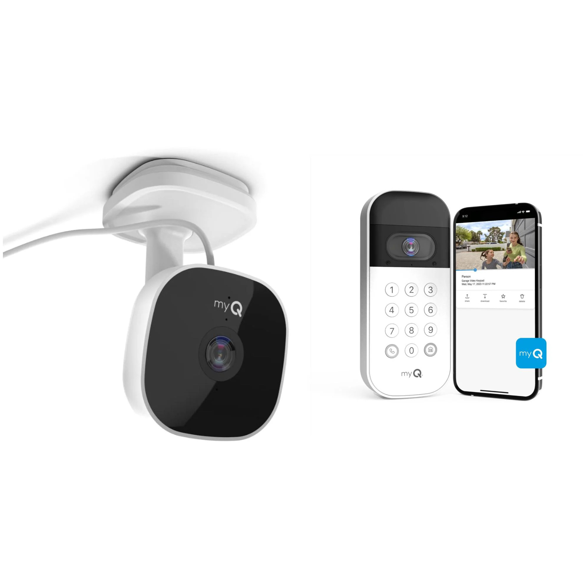 Chamberlain myQ Smart Garage Door Opener Video Keypad and Security Camera Bundle | Lowe's